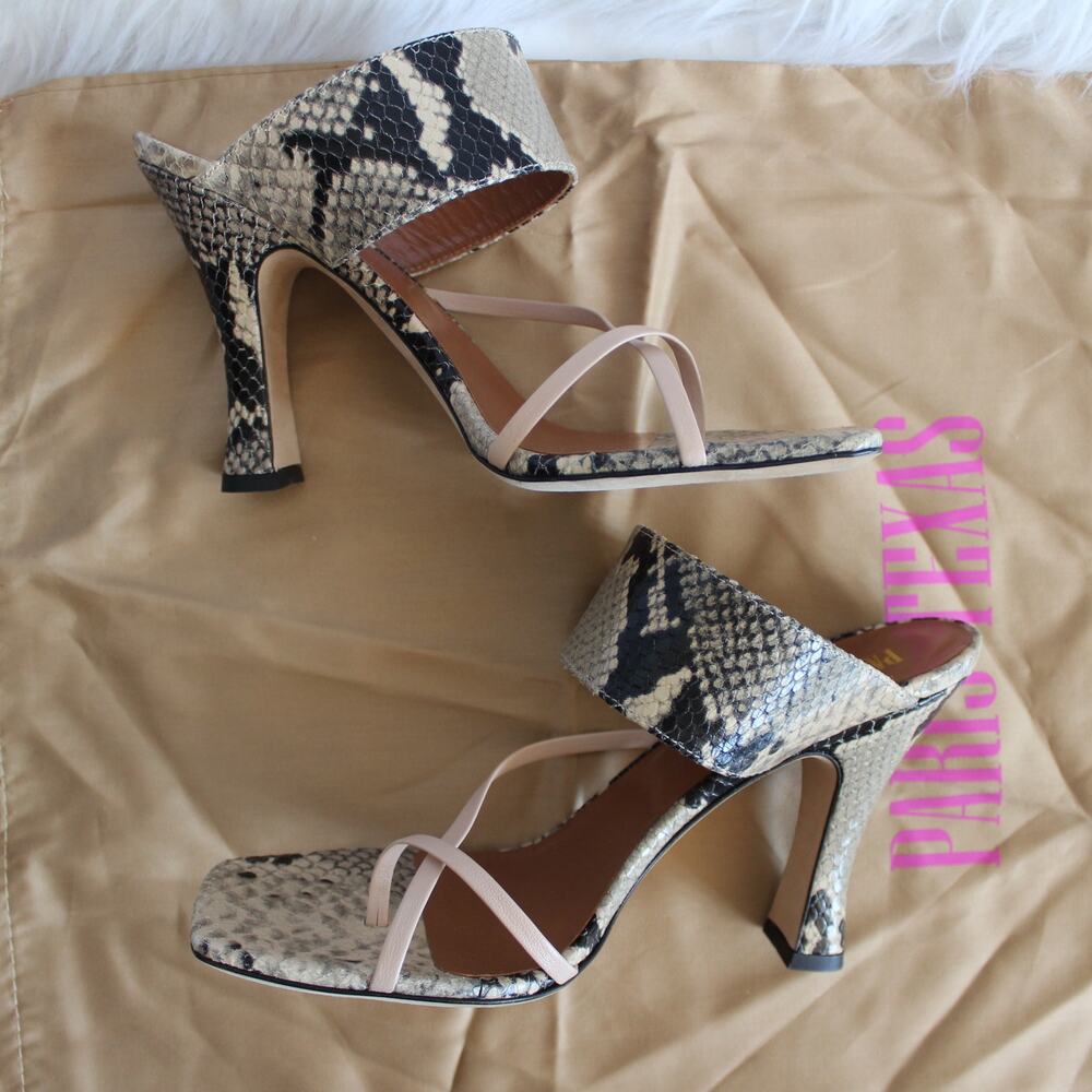 Paris Texas Python Snake-Embossed Leather Criss C… - image 4